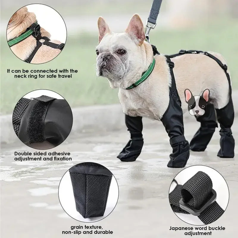 Zapatos para Perros Ajustables e Impermeables para Aventuras al Aire Libre