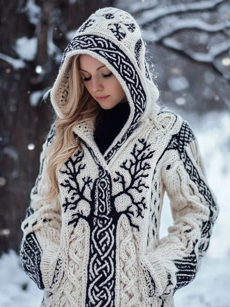 Women's Premium Anti-Pilling Knitted Cardigan - Loose Fit, Round Neckline