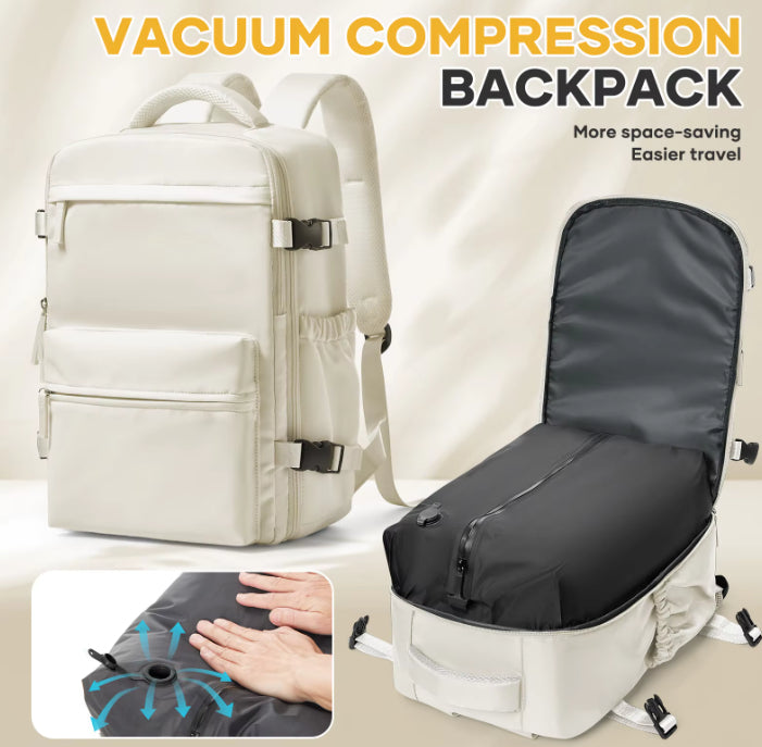 Mochila de compresión con bomba de vacío premium con sello de cremallera de logo personalizado