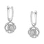.925 Sterling Silver Diamond Accent Drop Earrings