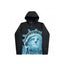 Chaqueta de Shell con Cuello Alto de Nylon con Costuras