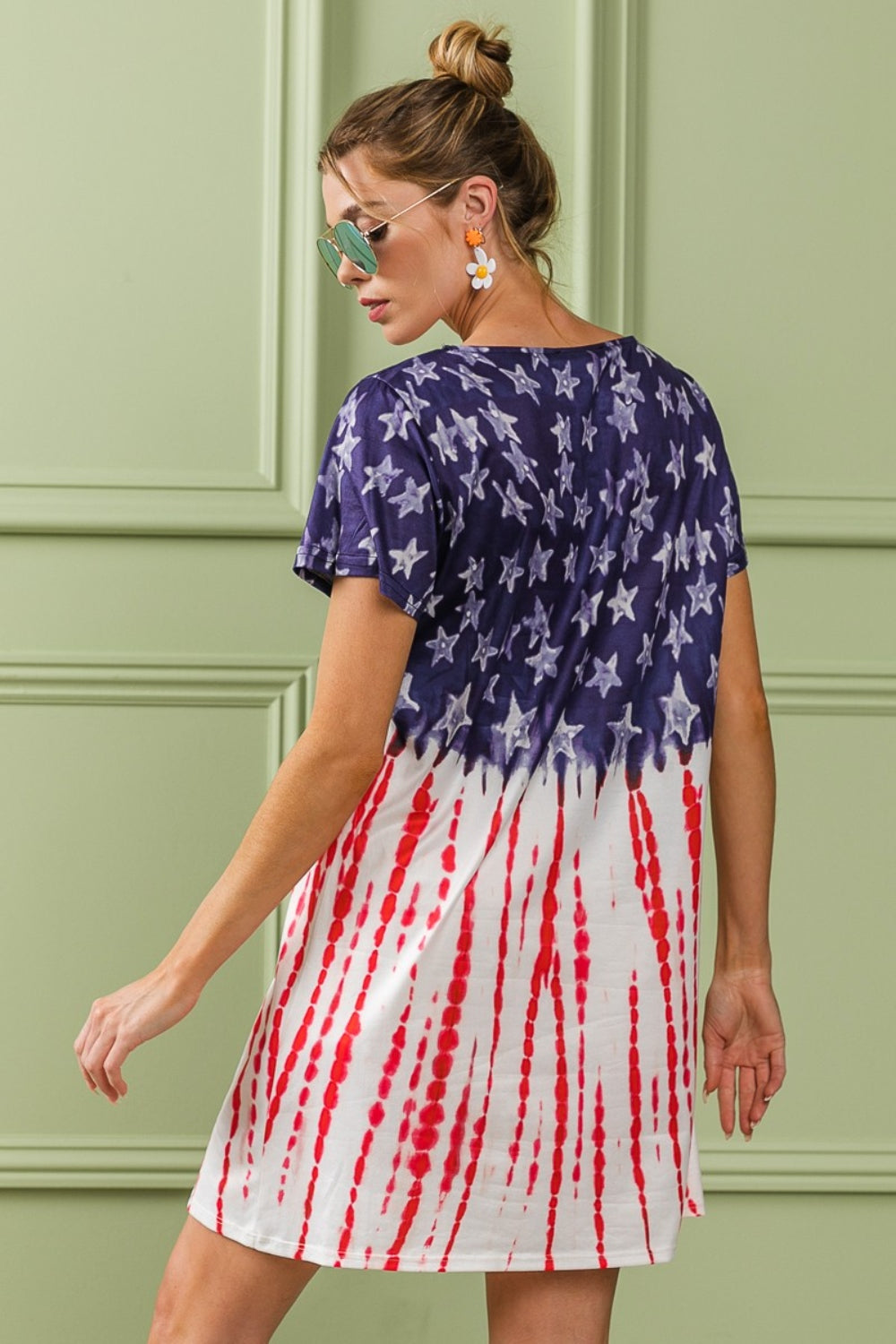 American Flag Theme Tee Dress - Celebrate Your Patriotism