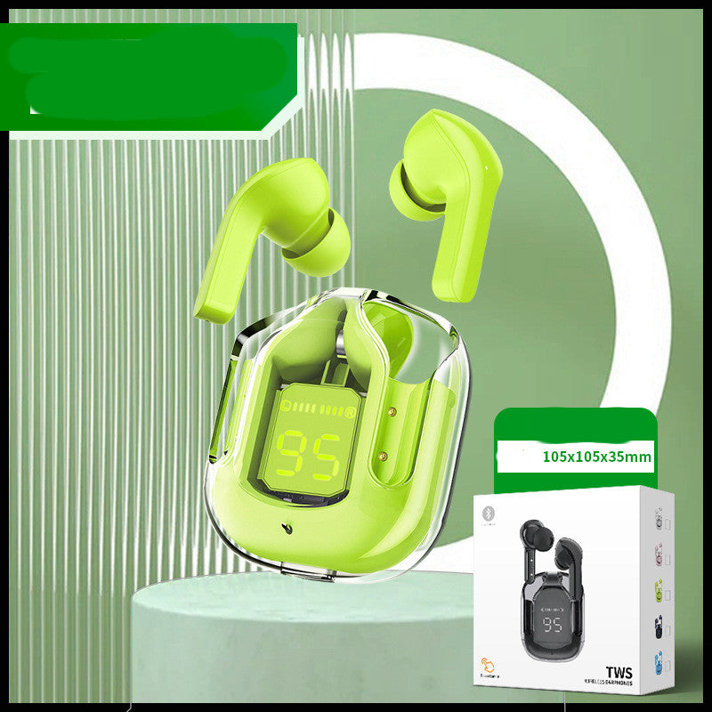 Mini Transparent Wireless Bluetooth Headset with Digital Display