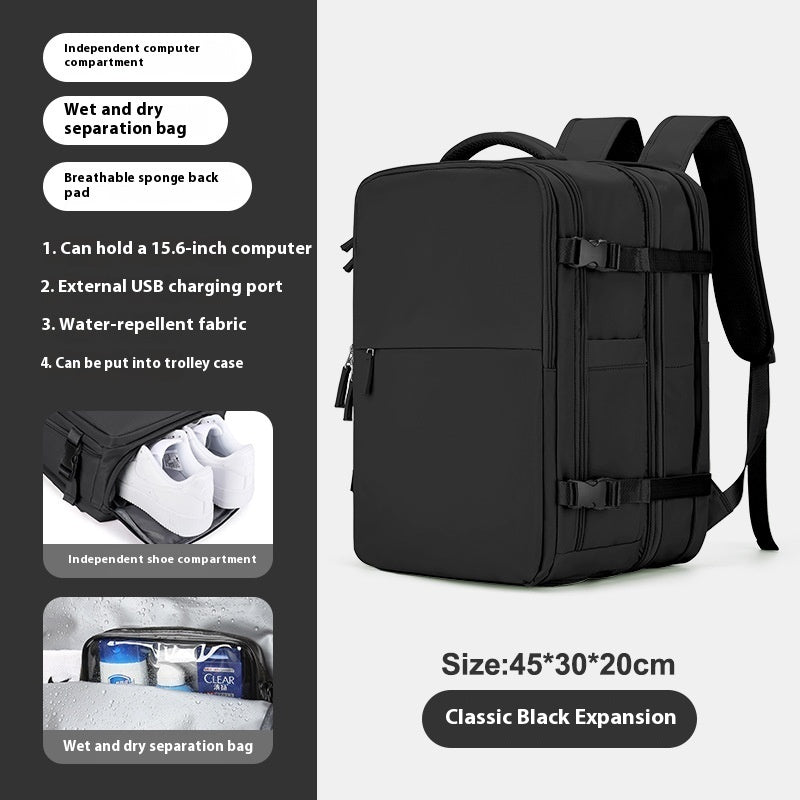Mochila Expandible Premium para Viajes y Negocios