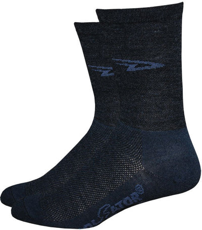 DeFeet Wooleator 5" D-Logo Socks in Charcoal