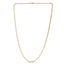 14k Yellow Gold Round Pave Franco Chain - 2.30 mm
