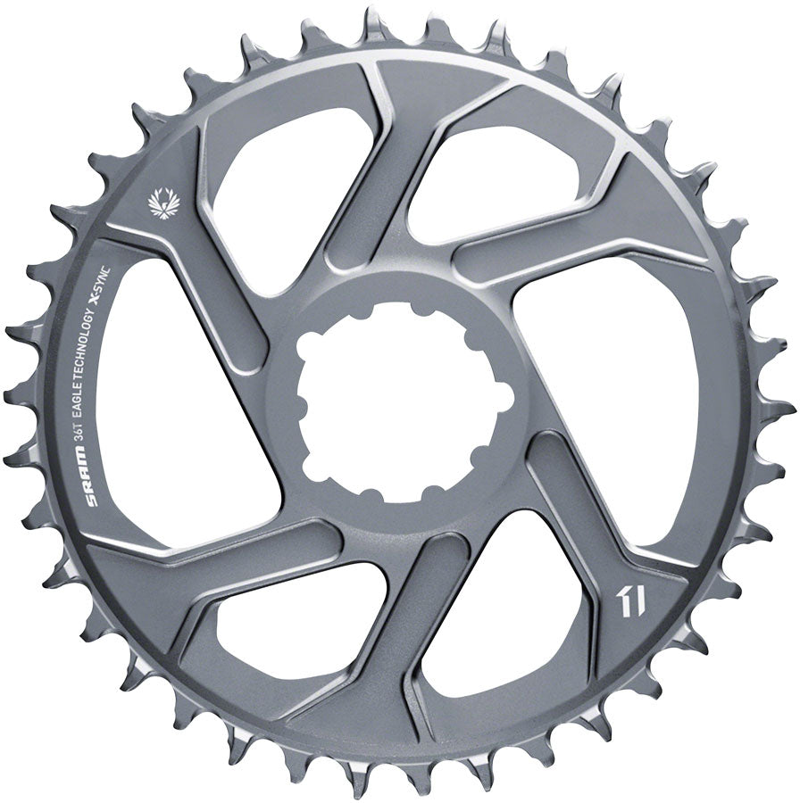 SRAM 36T X-Sync 2 Direct Mount Eagle Chainring - Gris Polaire