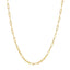 Collier en chaîne large en papier clip en or jaune 14K