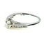 Bague de fiançailles en diamant naturel de 0,50 ct en or blanc 14KT
