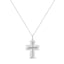 Collar de Pendiente de Cruz con Diamantes en Acero Inoxidable .925
