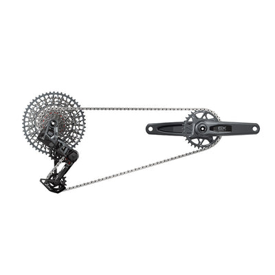 Grupos de transmisión SRAM GX T-Type Eagle AXS 165mm Dark Polar