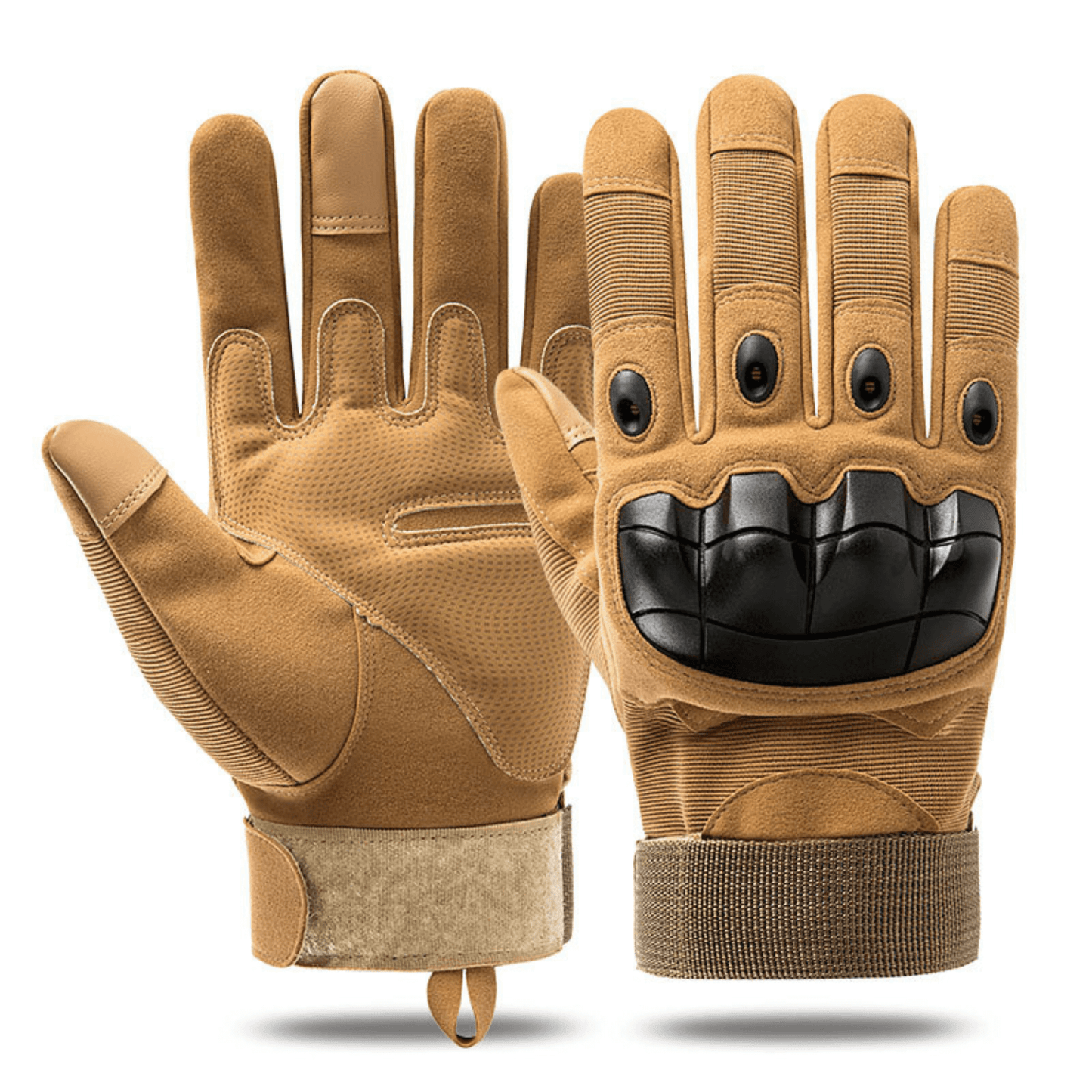 Tactical Military Airsoft Gloves for Outdoor Sports, Paintball, and Motorcycling with Touchscreen Fingertip Capability - Korvel