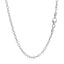 2.5mm 14k White Gold Textured Pendant Chain