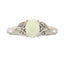 Natural Opal and Diamond Ring in 10KT White Gold