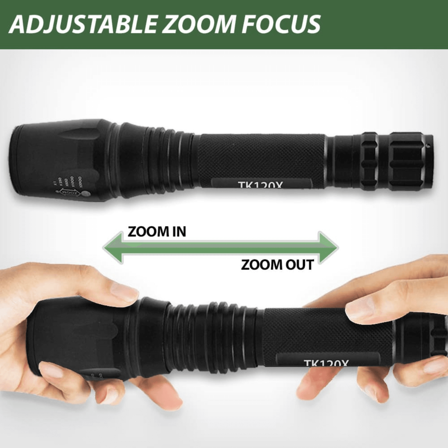 EcoGear FX TK120X LED Tactical Flashlight