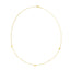 14k Yellow Gold Pearl Clover Necklace
