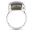 Bague en argent sterling avec labradorite véritable de 16,95 carats