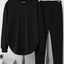 Textured Long Sleeve Hoodie and Pants Set