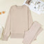Conjunto de Sudadera Oversized con Abertura y Leggings Acanalados