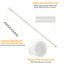Adjustable Tension Curtain Rod - Heavy-Duty Steel for Versatile Use