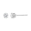 Pendientes de Stud Solitario de Diamante Creado en Laboratorio de Oro Blanco de 14K