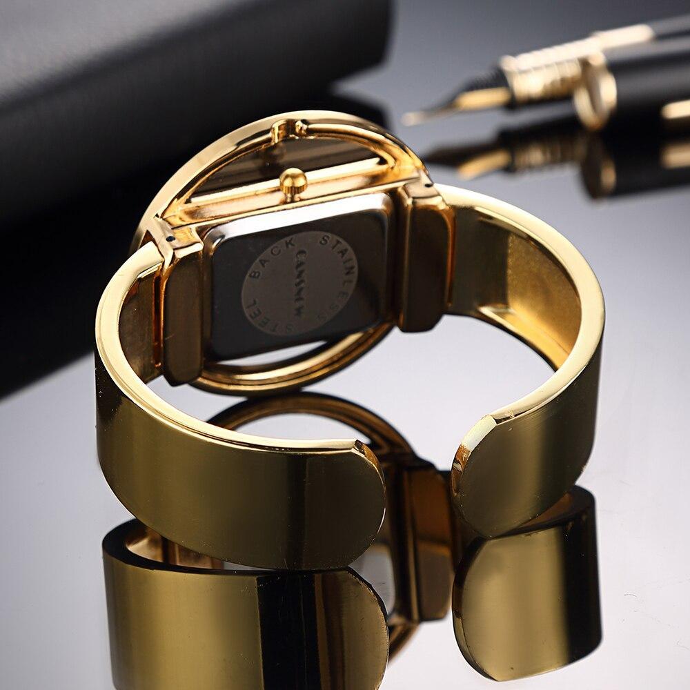 Montre Bracelet de Luxe pour Femmes avec Cadran Doré et Argenté
