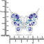 Collar de Tanzanita Genuina de 3.60 Quilates y Topacio Azul Suizo