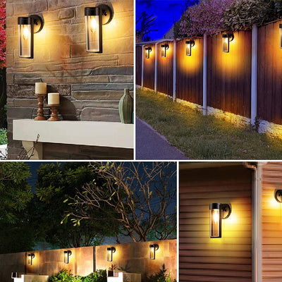 Outdoor Solar Tungsten Wire Wall Lamp - Waterproof & Elegant