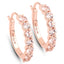 Pendientes de Morganita Chapados en Oro Rosa de 18K en Plata Esterlina