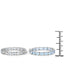 5.70 Carat Genuine Blue Topaz Earrings in Sterling Silver