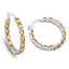 4.80 Carat Genuine Citrine Sterling Silver Hoop Earrings