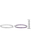 3.00 Carat Genuine Amethyst Sterling Silver Hoop Earrings