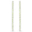 Pendientes de plata esterlina .925 con peridoto genuino de 3.50 quilates