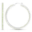 Pendientes de plata esterlina .925 con peridoto genuino de 3.50 quilates