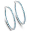 Pendientes de plata esterlina con topacio azul suizo genuino de 3.60 quilates