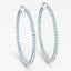 Pendientes de plata esterlina con topacio azul suizo genuino de 3.60 quilates