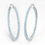 Pendientes de plata esterlina con topacio azul suizo genuino de 3.60 quilates