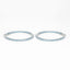 Pendientes de plata esterlina con topacio azul suizo genuino de 3.60 quilates