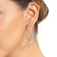 Pendientes de plata esterlina con topacio azul suizo genuino de 3.60 quilates