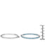 Pendientes de plata esterlina con topacio azul suizo genuino de 3.60 quilates