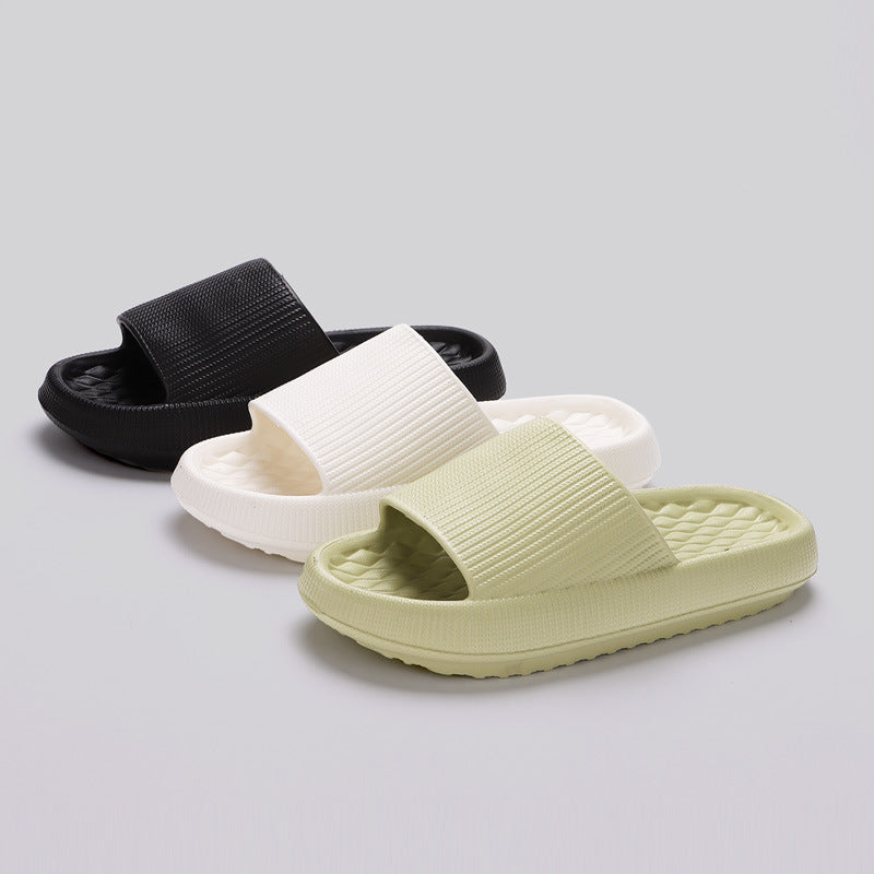 Chaussons d'été en EVA avec motif en losange - Chaussures d'intérieur pour femmes
