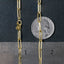 14k Yellow Gold Textured Paperclip Chain Necklace