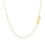 14k Yellow Gold Diamond Cut Cable Link Chain - 0.8mm
