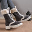 Winter Lace-up Snow Boots for Women - Plush Warm Chunky Heels