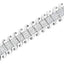 Bracelet de tennis en diamant taille princesse en or blanc 14K