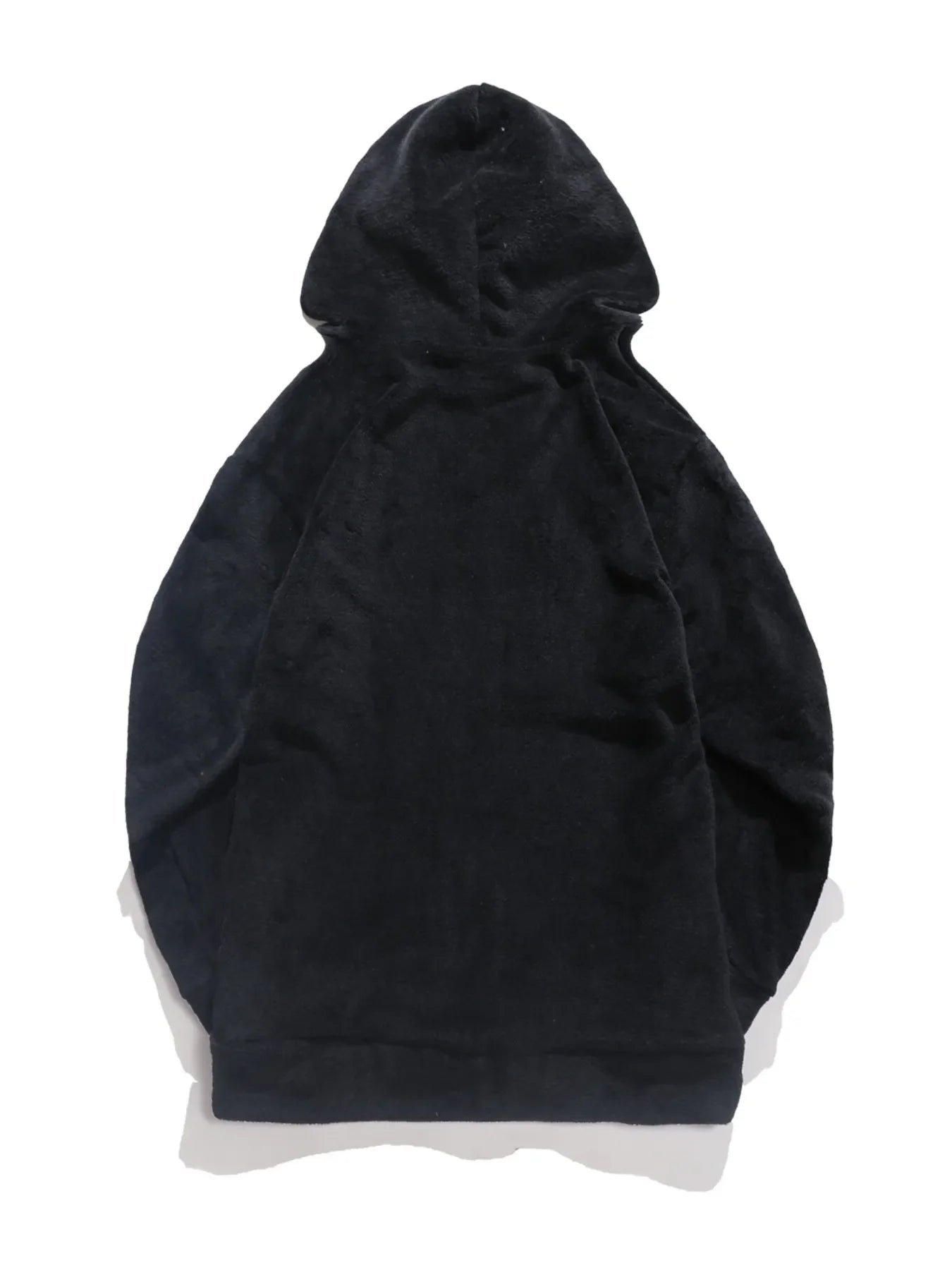 Hoodie en Fleece à Manches Longues avec Cordon de Serrage pour Homme
