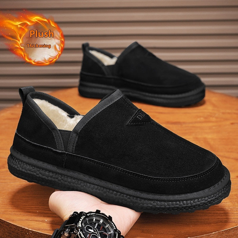 Botas de Nieve de Forro de V-Corte para Hombre - Elegantes y Cómodas