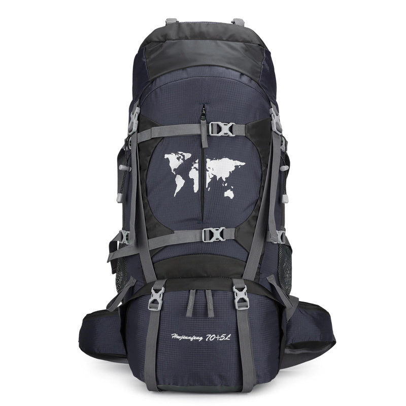 Climbing Bag, Professional Outdoor Large Capacity Backpack, Men's And Women's Hiking Off-road Backpack With Bracket, Travel Camping Backpack - Korvel