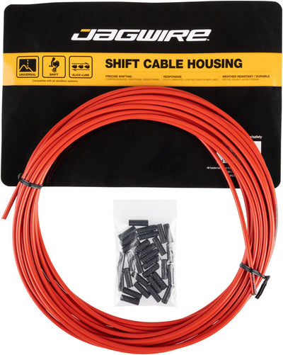 Jagwire 4mm Sport Derailleur Housing avec Doublure Slick-Lube - Rouleau de 10M Rouge