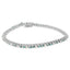 14K White Gold Diamond Martini Set Tennis Bracelet - 7 Inches